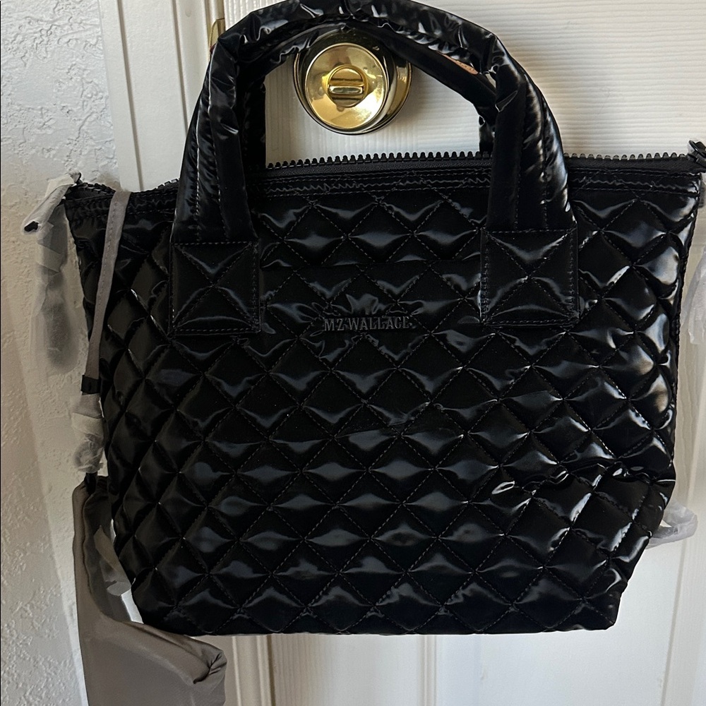 MZ Wallace Small Sutton Deluxe in Black Liquid! New with tags!